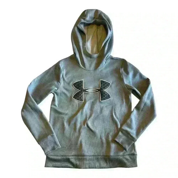 Under Armour Gray ColdGear Loose Fit Hooded Sweatshirt, Size XS‎ - Picture 1 of 4